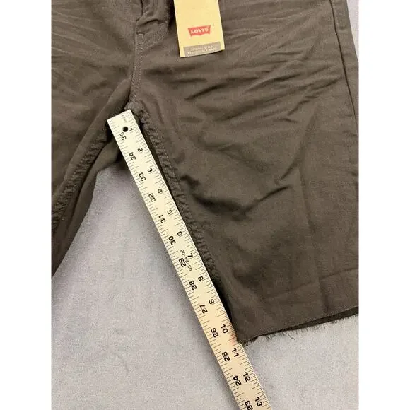 Levi 522 Slim Shorts Mens 30" Black Cutoff NWT - Picture 3 of 11